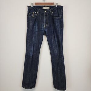 Proportion of blu Womens Slim Boot Jeans Size 34x34 Dark Wash 13 Due Cotton